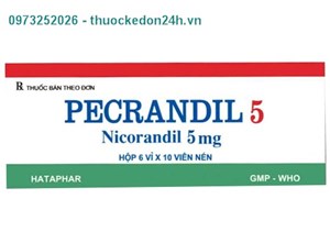 Thuốc Pecrandil 5 - Kiểm soát kéo dài bệnh mạch vành  