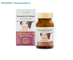 Viên nén Resveratrol và Collagen (hộp 120 viên) 