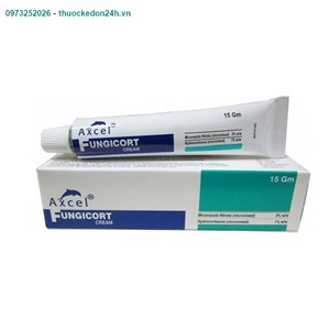 Axcel Fungicort Cream tuýp 15g – Điều trị tình trạng viêm da , dị ứng ngoài da