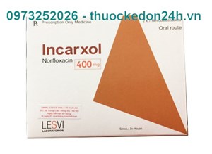 Thuốc Incarxol 400mg - Điều trị Nhiễm trùng đường tiểu trên & dướ