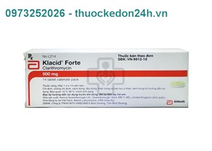Thuốc Klacid Forte - Điều trị bệnh nhiễm khuẩn