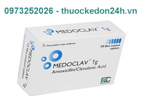Thuốc Medoclav 1g - Điều trị Nhiễm trùng đường hô hấp trên & dưới