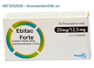 Thuốc Ebitac Forte - Điều trị tăng huyết áp và suy tim 