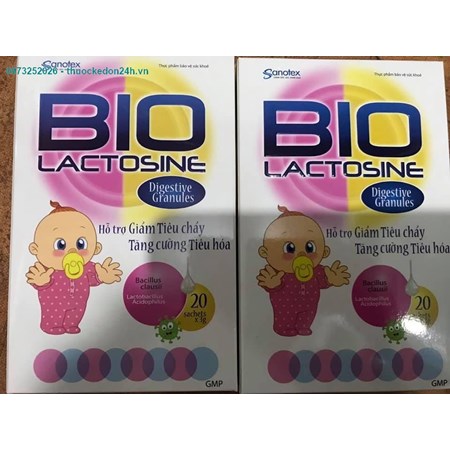Men Bio Lactosine – Giảm Tiêu Chảy Cường Tiêu Hóa (20 gói)