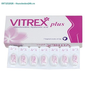 Vitrex Plus hộp 14 viên – Viên đặt phụ khoa điều trị viêm nhiễm