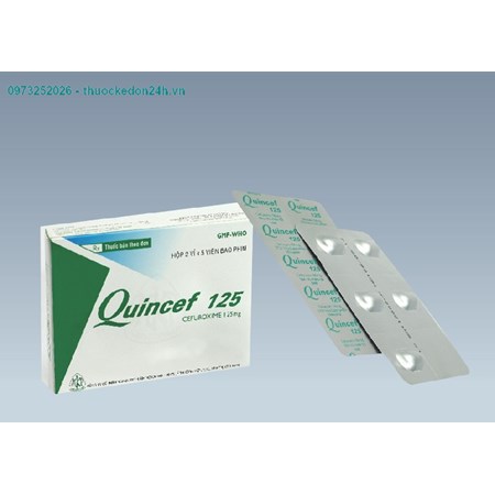 Thuốc Quincef 125mg - Kháng sinh điều trị nhiễm khuẩn 