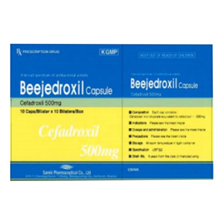 Thuốc Beejedroxil 500mg - Kháng sinh hiệu quả