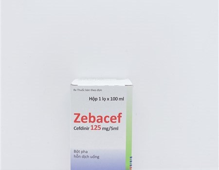 Zebacef 125mg/5ml - Điều trị các Nhiễm Khuẩn Nhẹ đến Vừa do các chủng vi khuẩn nhạy cảm 