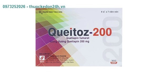 Thuốc Queitoz 200 - Điều trị tâm thần phân liệt 