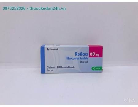 Roticox 60- Điều trị các triệu chứng viêm