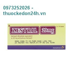 Zestril 20mg - Điều trị tăng huyết áp và suy tim 