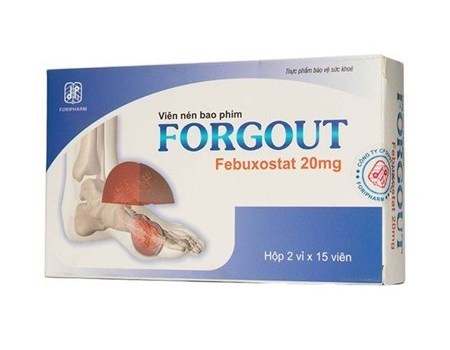 Forgout 20mg - Điều trị bệnh gout 