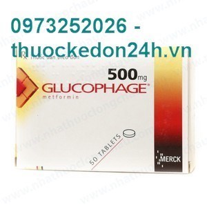 Glucophage 500mg - Điều trị tiểu đường 