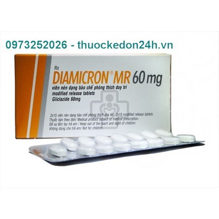 Diamicron MR 60mg - Điều trị đái tháo đường type II
