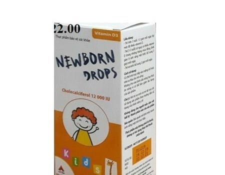 Newborn Drops - Bổ sung Vitamin D3 tăng cường hấp thu Calci 