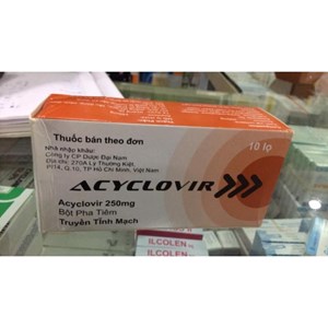 Thuốc Acyclovir 250mg - Điều trị Nhiễm herpes simplex virus