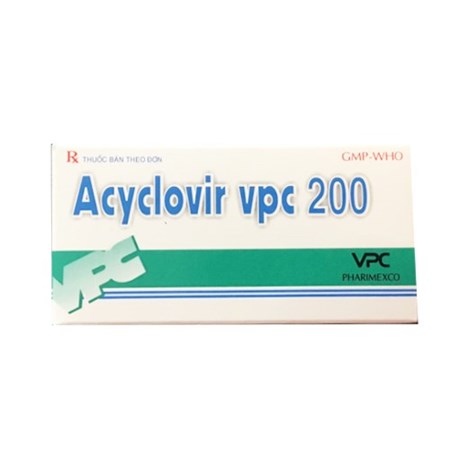 Thuốc Acyclovir VPC 200 -  Điều trị Nhiễm Herpes simplex