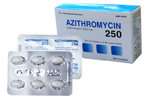 Thuốc Azithromycin 250mg (DHG) - Điều trị Nhiễm khuẩn đường hô hấp dưới