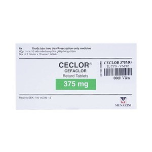 Thuốc Ceclor 375mg - Điều trị Chống phù nề và kháng viêm