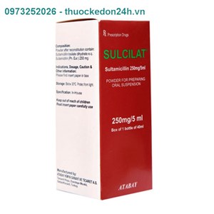 Thuốc Sulcilat 250/5ml – Bột pha Hỗn dịch Uống