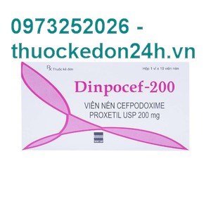 Thuốc Dinpocef 200 - Điều trị Nhiễm khuẫn đường hô hấp trên