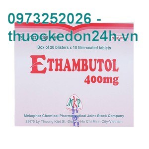 Thuốc Ethambutol 400mg (Mekophar) -  Điều trị lao phổi