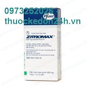 Thuốc Zitromax 500mg (Dạng viên) - Điều trị nhiễm khuẩn đường hô hấp dưới