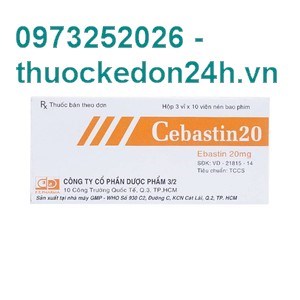 Cebastin 20mg-Điều Trị Dị Ứng