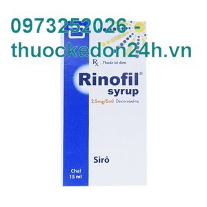  Rinofil syrup- Điều Trị Viêm Mũi Dị Ứng