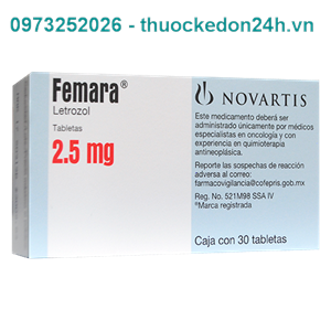 Thuốc Femara 2.5mg - Điều trị ung thư vú 