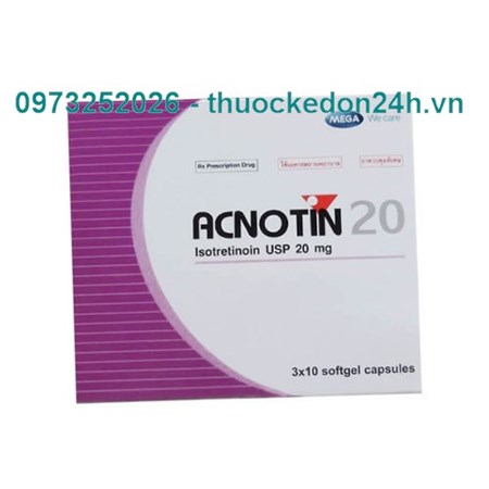 Thuốc Acnotin 20 - Điều trị mụn trứng cá toàn thân