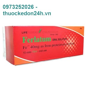 Ferlatum - Điều trị thiếu máu do thiếu sắt 