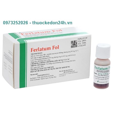 Thuốc Ferlatum Fol - Điều trị thiếu sắt 