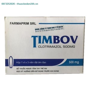 Thuốc Timbov - Viên đặt âm đạo 