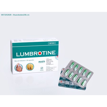 Lumbrotine ( Hộp 30 Viên ) - Phòng ngừa xơ vũa động mạch 