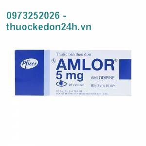 Thuốc AMLOR 5mg - Điều trị tăng huyết áp 