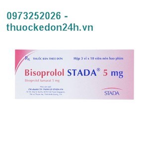 Thuốc Bisoprolol STADA 5mg - Điều trị tăng huyết áp 