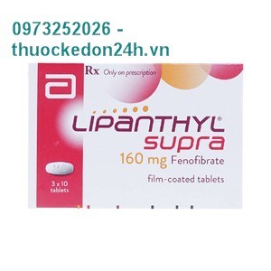 Thuốc Lipanthyl Supra 160mg - Điều trị rối loại lipoprotein 