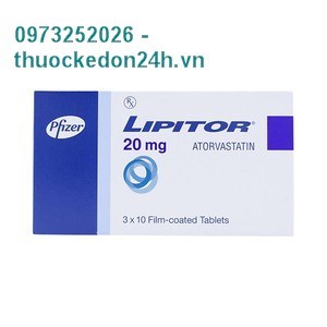 Thuốc Lipitor 20mg - Điều trị rối loại lipid máu 