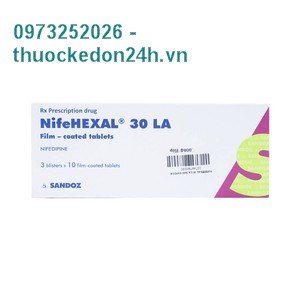 Thuốc NifeHexal 30 LA - Điều trị cao huyết áp 