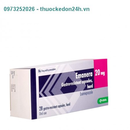 Thuốc Emanera 20mg - Điều trị  trào ngược dạ dày-thực quản 