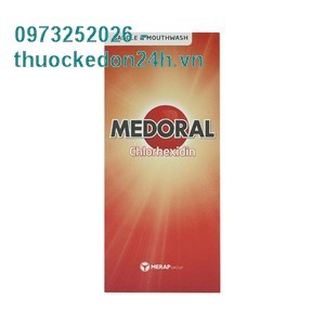 Medoral Chlorhexidin - Nước Súc Miệng Điều Trị Viêm Họng
