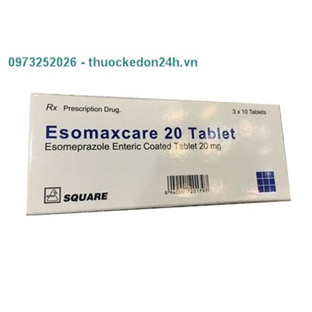 Thuốc Esomaxcare 20mg - Điều trị bệnh trào ngược dạ dày-thực quản