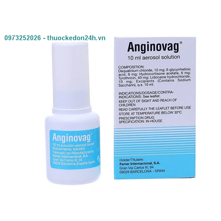  Anginovag - Thuốc Xịt Trị Viêm Họng Hạt Hiệu Qủa