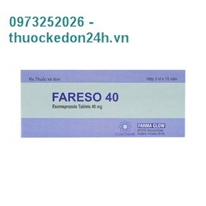 Thuốc Fareso 40mg - điều trị Bệnh trào ngược dạ dày-thực quản