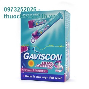 Thuốc Gaviscon Dual Action -  Điều trị các triệu chứng của trào ngược dạ dày – thực quản