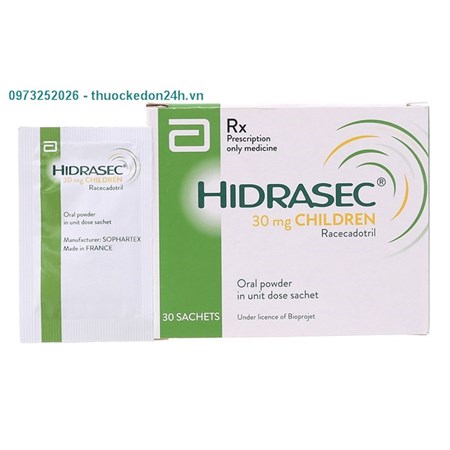 Thuốc Hidrasec 30mg Children -  Ðiều trị tiêu chảy cấp ở trẻ nhỏ
