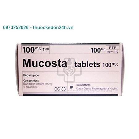  Thuốc Mucosta tablet 100mg - Điều trị chứng loét dạ dà