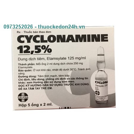 Cyclonamine 12,5% - Dung Dịch Tiêm