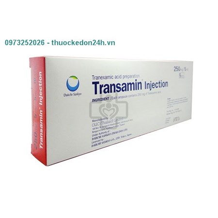 Transamin Inj.250mg/5ml - Thuốc Cầm Máu